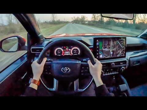 2024 Toyota Tacoma TRD Off-Road - POV Sunset Drive (Binaural Audio)