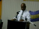 OBIE WILCHCOMBE AT THE G.B. PLP ISLAND CONCLAVE