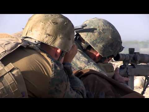 ONE SHOT ONE KILL Marine Scout Sniper kills a Taliban sniper