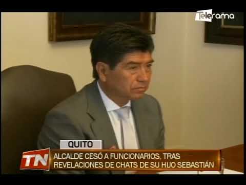 Alcalde cesó a funcionarios, tras revelaciones de chats de su hijo Sebastián