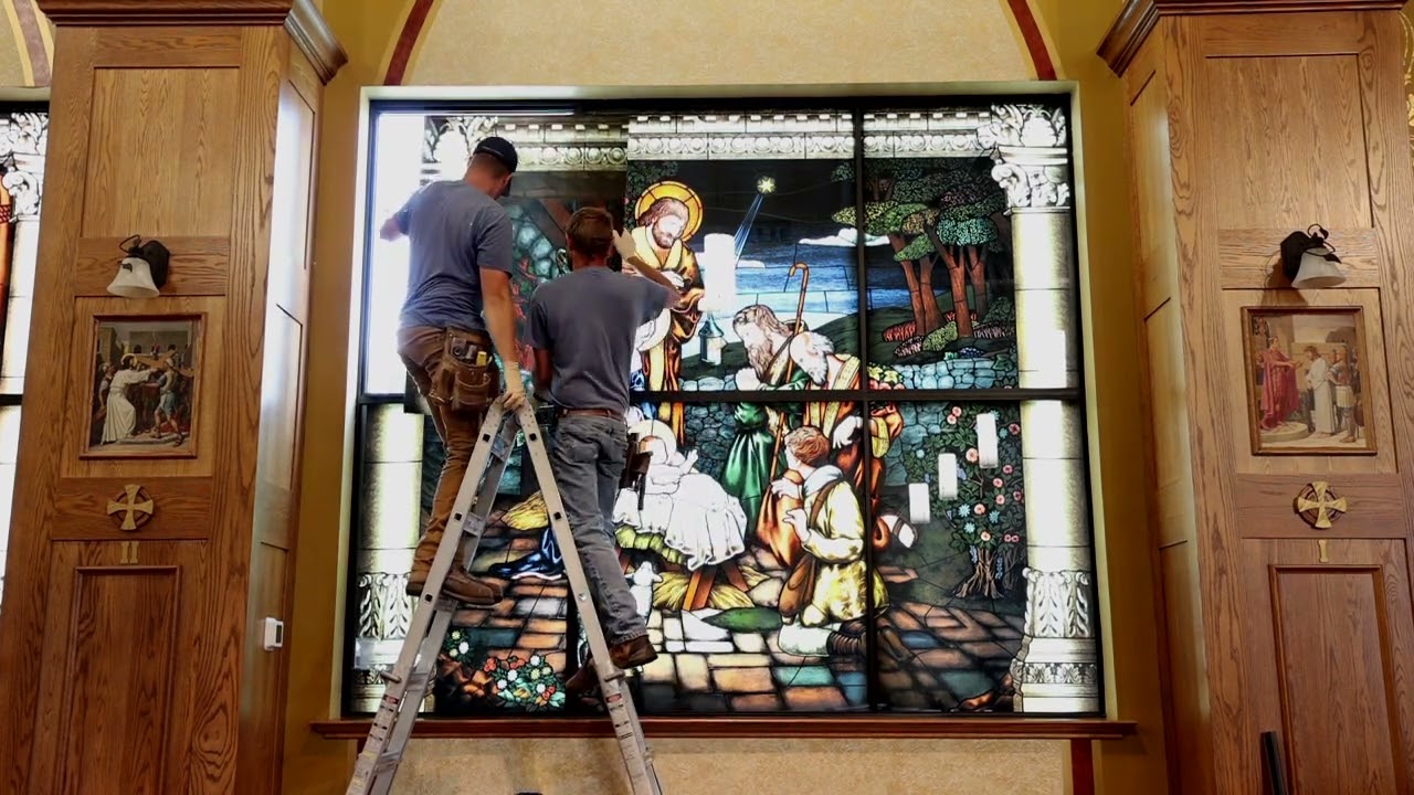 Digitally Printed Stained Glass Install