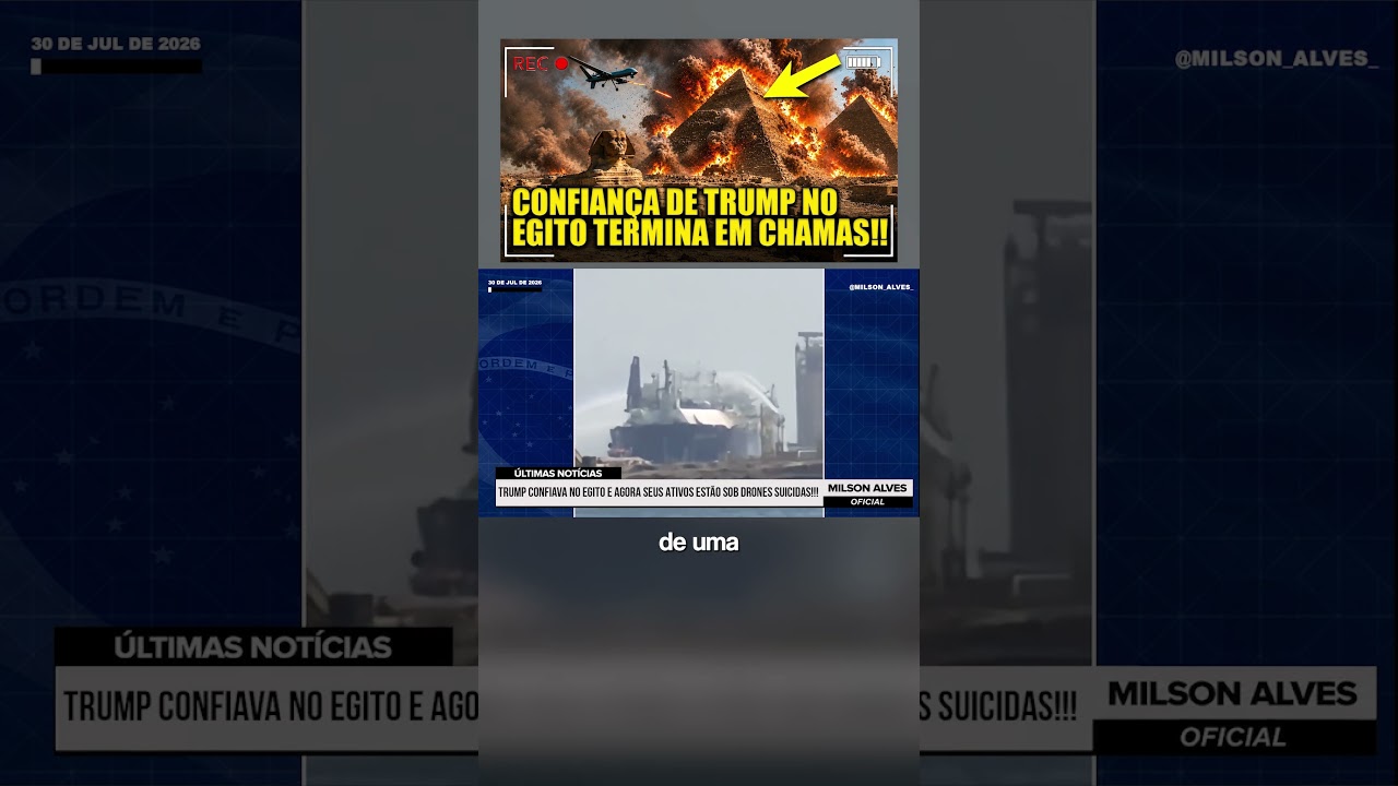 Trump CONFIAVA NO EGITO e agora seus ativos estão sob DRONES SUICIDAS!!!