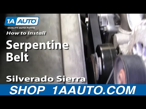 How To Install Replace Serpentine Belt Silverado Sierra Tahoe Yukon 4.8L 5.3L 6.0L – 1AAuto.com