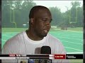 Kelli Johnson talks with London Fletcher