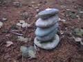 Cairns at the Entrance to Earth Sanactuary