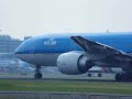 777-200ER KLM line up and take off at schiphol 777-200ER KLM line up and take off at schiphol