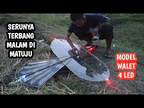 Serunya Penerbangan Malam Layangan pitu-pitu Bugis Desa Matuju