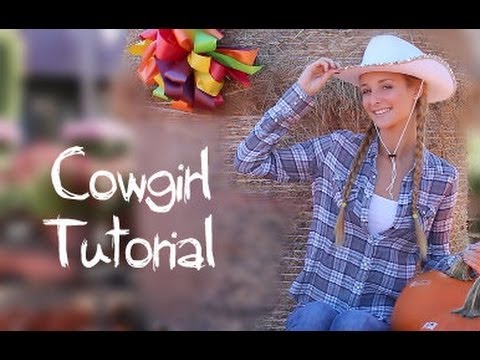 Cowgirl Makeup, Hair & Halloween Costume!
