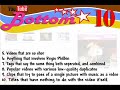 My YouTube Bottom 10 My YouTube Bottom 10