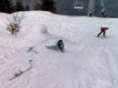 ski jump and crash