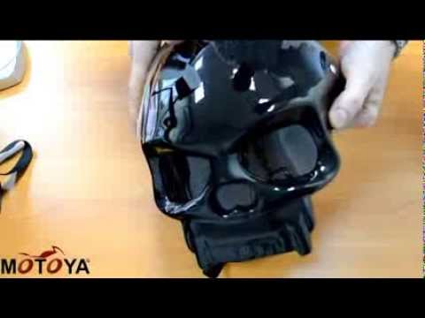 Как сделать мотошлем в виде черепа
