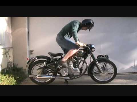 How to start a Royal Enfield Bullet 500 motorcycle