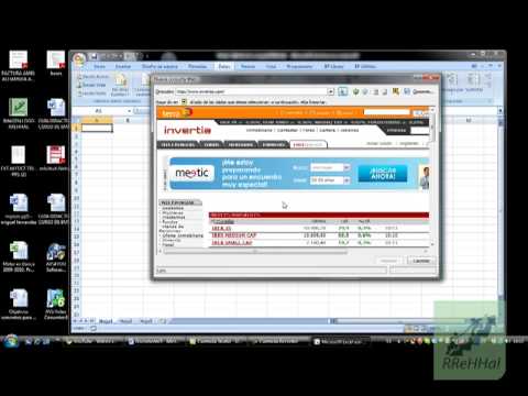 Curso Basico de Excel 2007 - 13 Datos Externos de una Web Tiempo Real