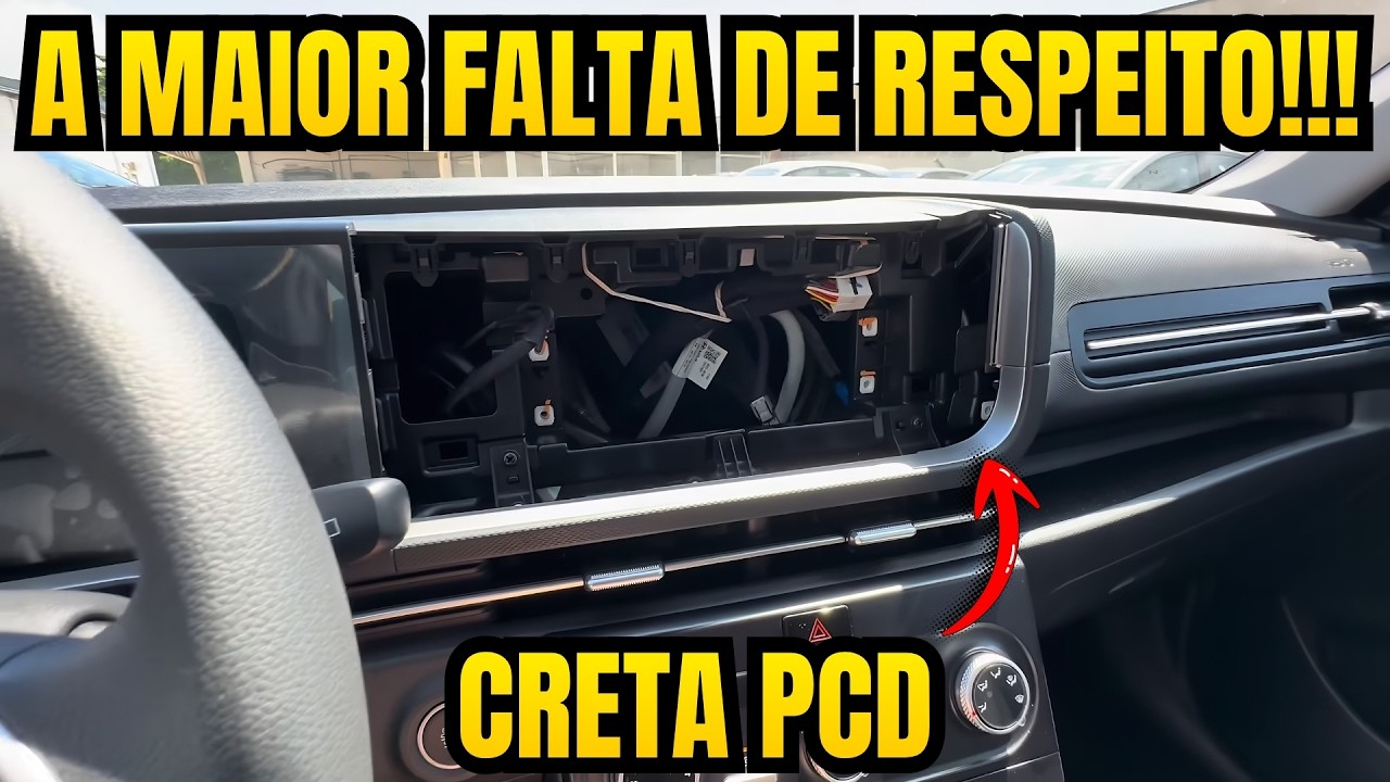 O ESCÂNDALO DO PAINEL SEM TAMPÃO DO HYUNDAI CRETA PCD!!!
