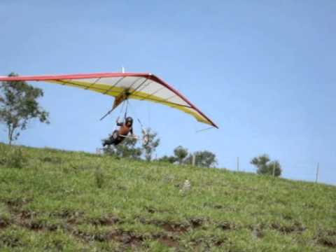 Primeiro Vôo Profissional de Asa Delta em Uraí - Pr