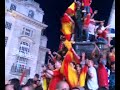 españa gano la eurocopa!! celebración en londres picadilly
