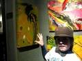 Sparky and the artist Cheesborough