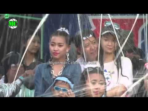 Wah - Myanmar Hip Hop Star Sai Sai Kham Leng and Miss Supranational Myanmar Khin Wint Wah together at the ALPINE Thingyan Mandat on the first day of Thingyan Festi...