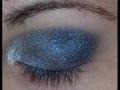 Smoky blue eyshadow tutorial