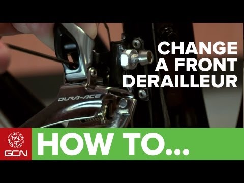 how to adjust the front derailleur
