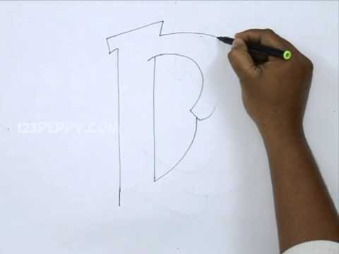 how to draw letter d