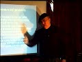 Chris Busby of the University of Liverpool explains precisely how uranium - including natural, enriched, and depleted uranium - causes health problems. I don't know how useful it is to someone without a science background, at least introductory molecular biology, but Busby explains it extremely well in a convincing and frightening presentation. This information has not thus far been acted on by any regulatory agencies. The presentation was made in February 2008 as part of the public interventions in the environmental assessment of AREVA's proposed Midwest uranium mine in northern Saskatchewan. Busby was asked to present by the Saskatoon-based Inter-Church Uranium Committee Education Cooperative.