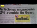 Titulares del lunes 20 de mayo de 2013