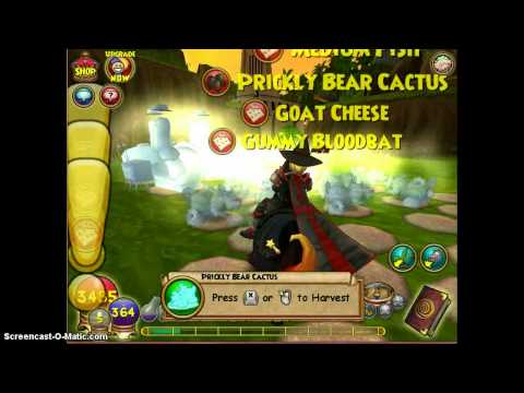 how to harvest plants in wizard101
