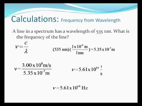 how to calculate wavelength