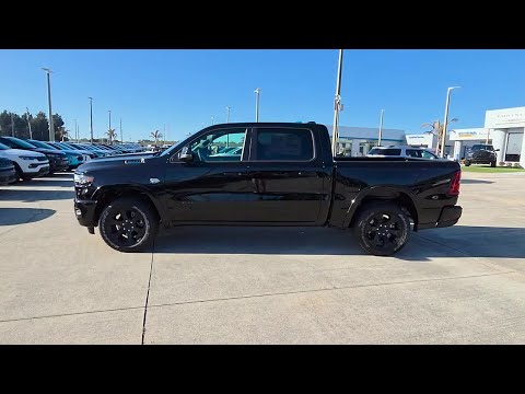 New 2026 Diamond Black Crystal Pearlcoat RAM BIG HORN 4X4 CREW CAB 5
