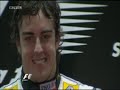 Fernando Alonso on the podium in Singapore 2008 Fernando Alonso on the podium in Singapore 2008