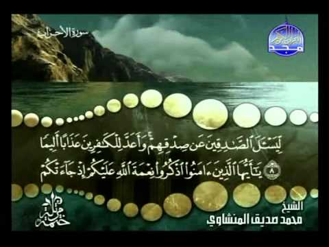 الشيخ محمد صديق المنشاوي | الجزء الحادي والعشرون - ( 4 / 4 )