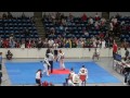 olympic champion jade jones in action vs gunay aghakishiyeva of azerbaijan on her way to winning the german open -57kg title.