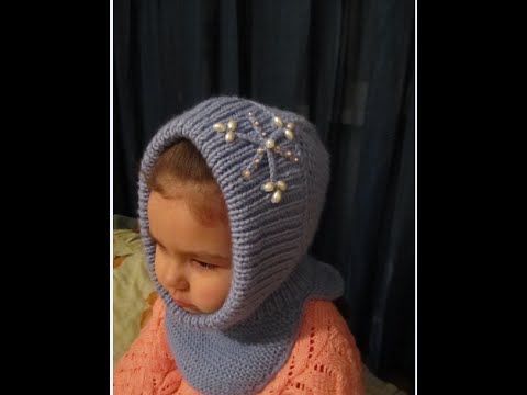 Вязанный шлем капор Вязанный шлем капор