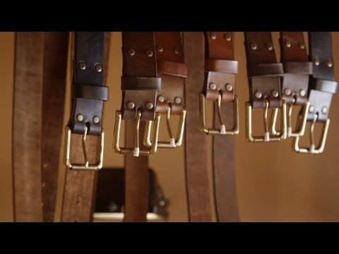 how to leather belt making