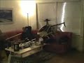 Raptor 90 nitro hover in the living room