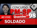 Concurso PM SP 2016 2017 Informática #98 AO VIVO Questões VUNESP