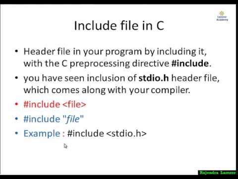 how to define header file in c