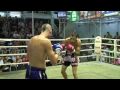 Frank (Tiger Muay Thai) wins over rival camp fighter with 2nd round KO