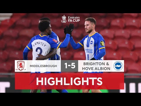 FC Middlesbrough 1-5 FC Brighton & Hove Albion