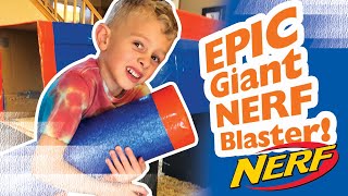 We made an EPIC GIANT NERF blaster!