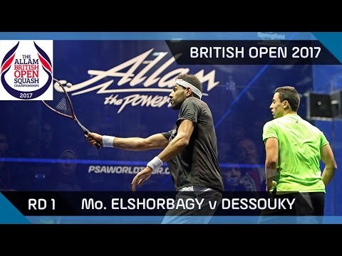 Squash: Mo. ElShorbagy v Dessouky - British Open 2017 Rd 1 Highlights