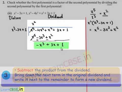 Step-by-step Division Algorithm for Polynomials – Merit Batch