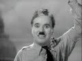 charlie chaplin as hinkel (resp. the barber). end of the film: the barber, having been mistaken for the dictator, is delivering an address in front of a great audience and over the radio to the nation. the speech is full of humanity, pathos of freedom, and belief in peace. (the address is interpreted as an out-of-character personal plea from chaplin.)

*** his speech *** 
i'm sorry but i don't want to be an emperor. that's not my business. i don't want to rule or conquer anyone.
i should like to help everyone if possible: jew, gentile, black man, white.
we all want to help one another. human beings are like that.
we want to live by each other's happiness, not by each other's misery.
we don't want to hate and despise one another.
in this world there's room for everyone and the good earth is rich and can provide for everyone.
the way of life can be free and beautiful but we have lost the way.
greed has poisoned men's souls, has barricaded the world with hate, has goose-stepped us into misery and bloodshed.
we have developed speed but we have shut ourselves in.
machinery that gives abundance has left us in want.
our knowledge has made us cynical, our cleverness, hard and unkind.
we think too much and feel too little.
more than machinery we need humanity.
more than cleverness we need kindness and gentleness.
without these qualities, life will be violent and all will be lost.
the aeroplane and the radio have brought us closer together.
the very nature of these inventions cries out for the goodness in man, cries out for universal brotherhood, for the unity of us all.
even now my voice is reaching millions throughout the world, millions of despairing men, women, and little children, victims of a system that makes men torture and imprison innocent people.
to those who can hear me i say, 