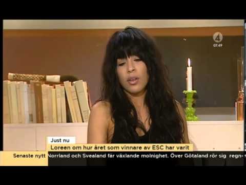Loreen at Nyhetsmorgon (TV4, 8.5.2013)
