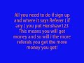Making money.