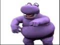 fat purple hippo