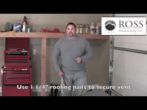 how to install a square roof vent