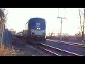 Bronx Bound Amtrak Lake Shore Limited Express train passes Inwood Park [Day-HD]
