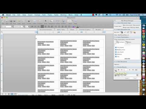 how to create labels in excel